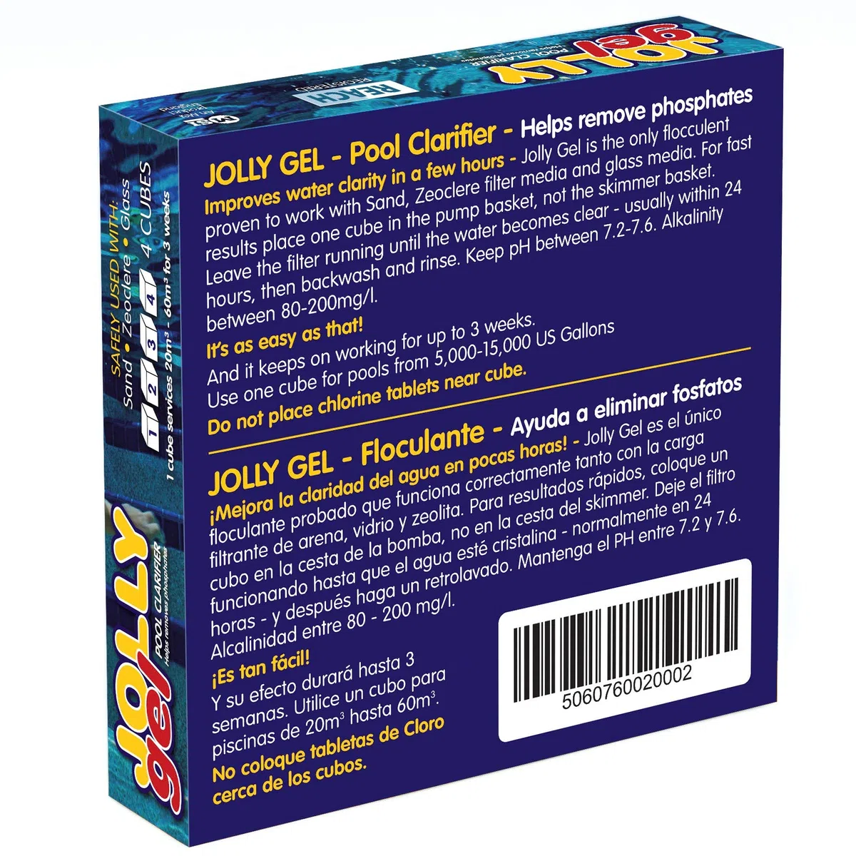 Jolly Gel Pool Clarifier Gel Flat Pack (x 4 Blocks)