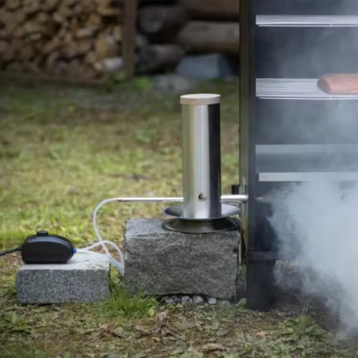 Generador De Humo FríO, Acero Inoxidable Generador De Humo FríO Con Bomba Para Ahumador Para Barbacoa Ahumado En FríO De Pescado Carne Queso