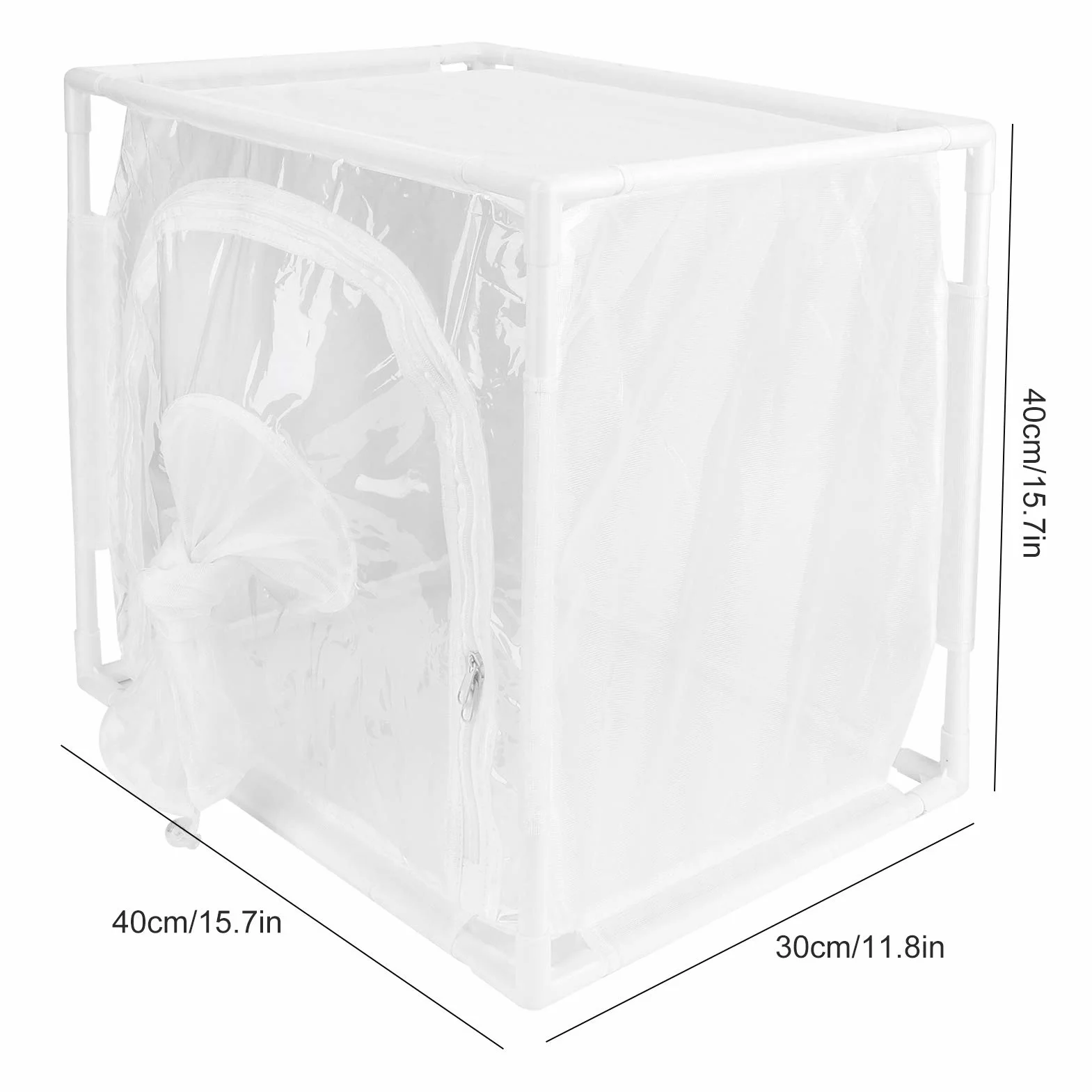 Jaula de Malla para Invernadero Jaula Antimosquitos Estructura Resistente para Cultivo Protegido Circulación de Aire Óptima Instalación Rápida y Fácil