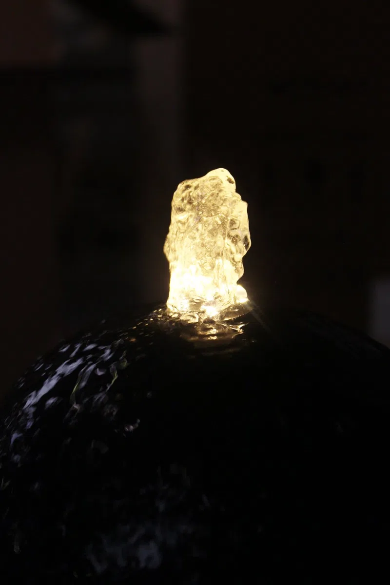 Arnusa Bomba de fuente con 3 luces LED, sumergible, para estanque, fuente (1500 L/H, blanco cálido)