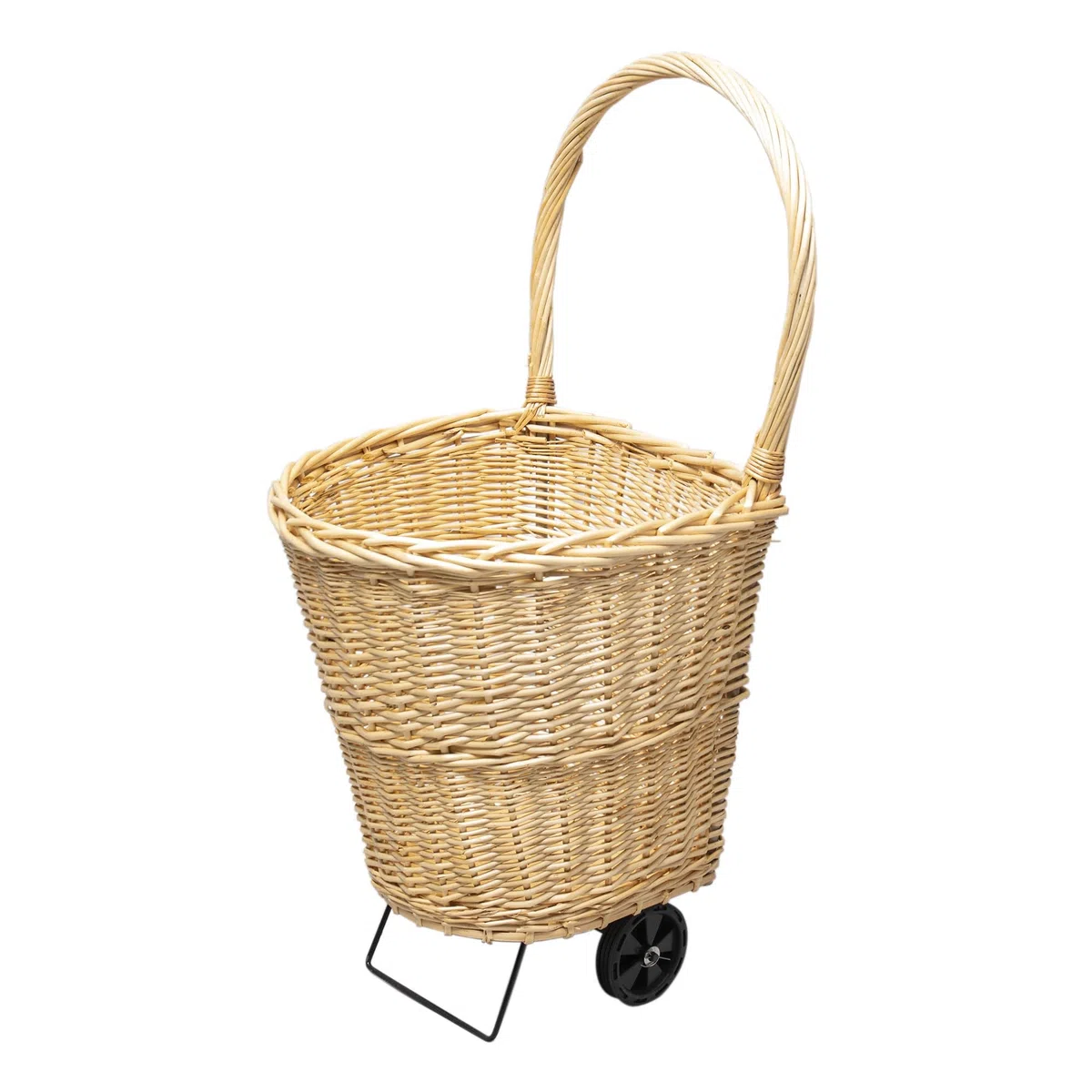 WERKA PRO Carrito de leña de mimbre