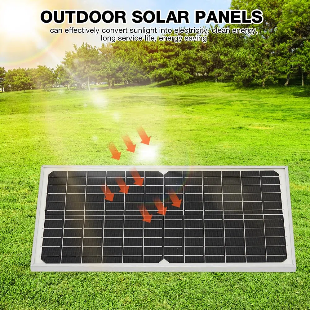 Ventilador solar, ventilador con panel solar de 16 W, resistente a la intemperie, con doble ventilador de CC para gallineros pequeños; kit de ventilador con módulo solar para gallineros pequeños, inve
