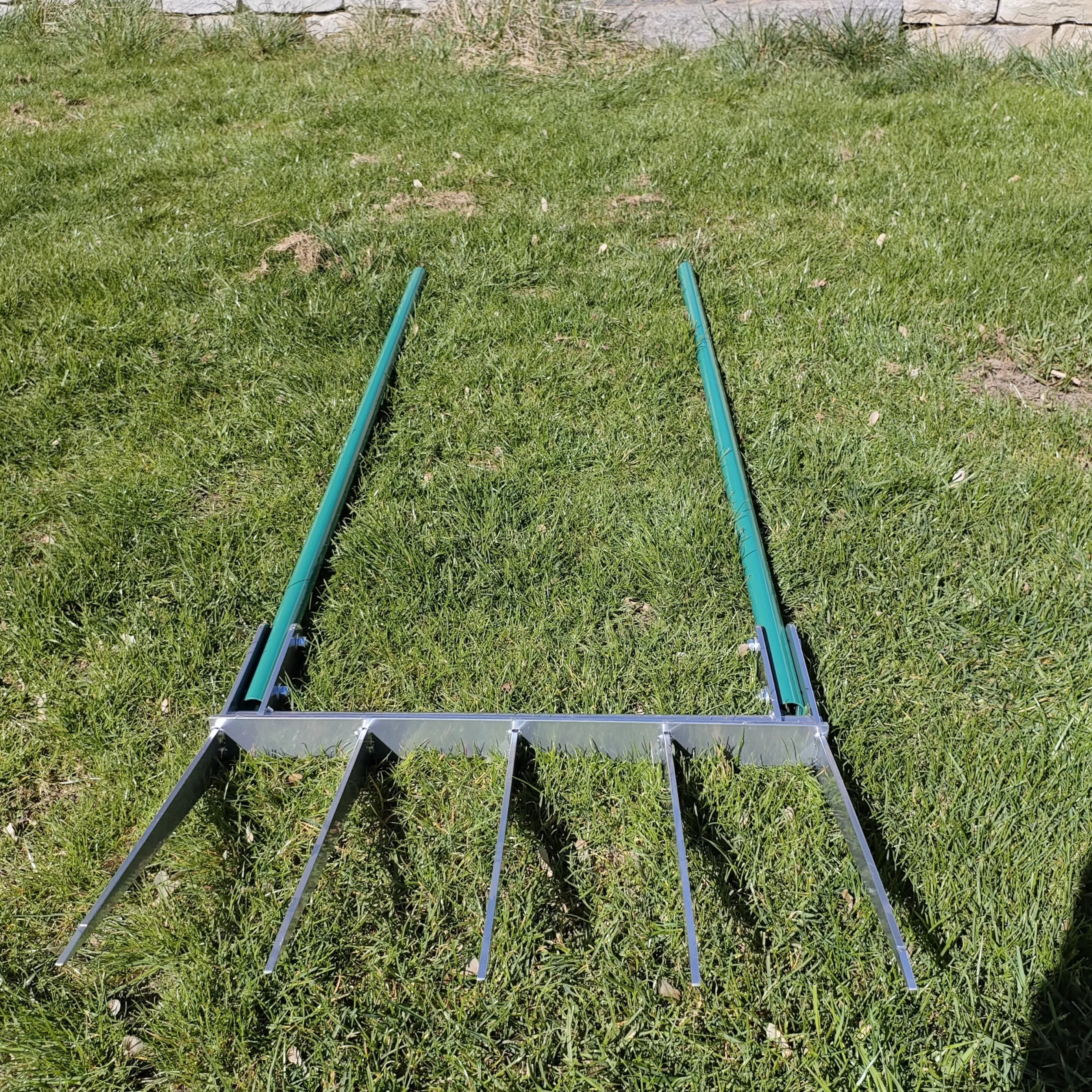 Broadfork Horquilla profesional para excavación – Ideal para aflojar y aeroespaciar profundamente – Ancho de trabajo 50 cm – Longitud de las púas 30 cm