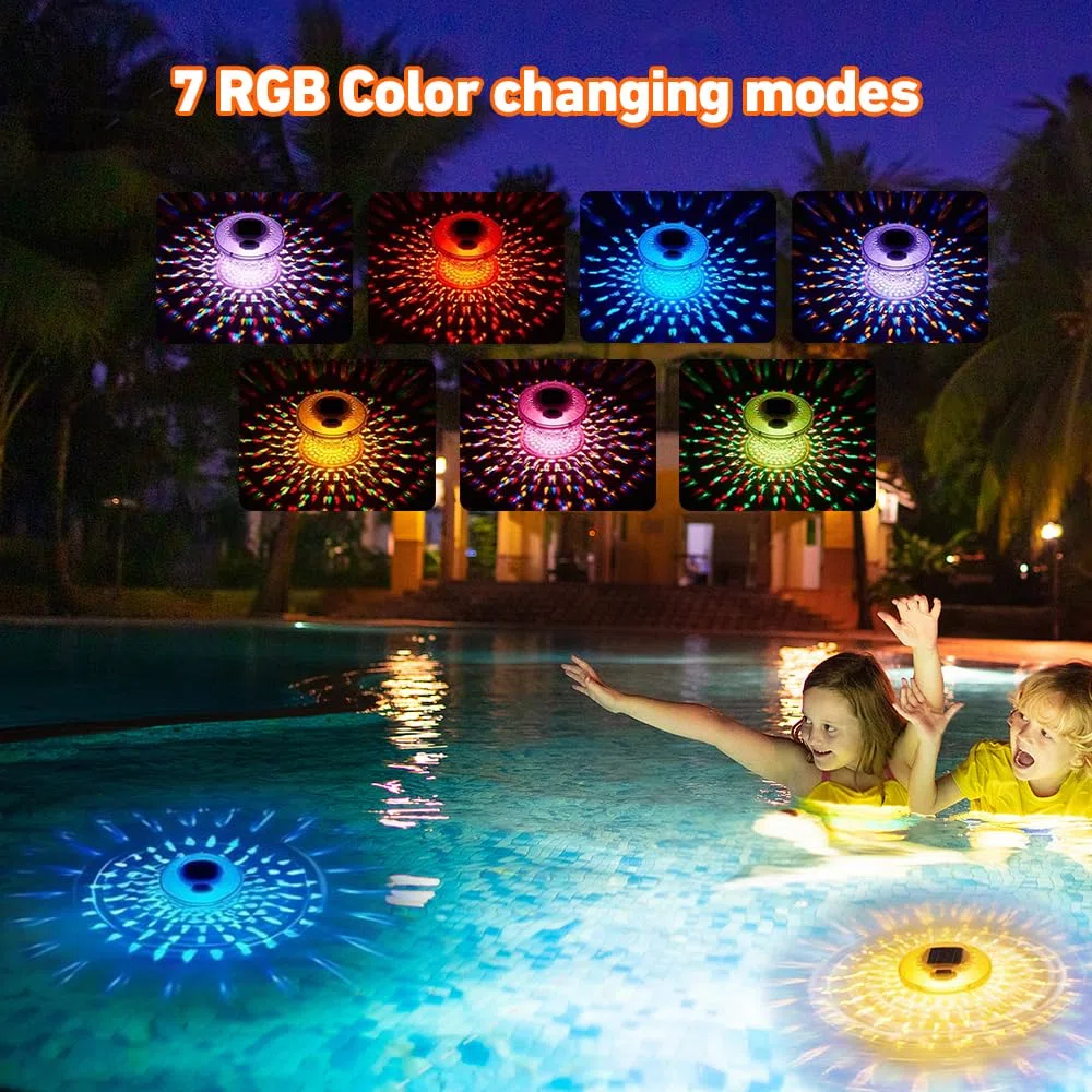 Dispensador Cloro Piscina, Dosificador Cloro Piscina Flotante con Luz Solar LED, Flotador Cloro Piscinas para Piscinas, Bañeras de Hidromasaje, Spas, Fuentes