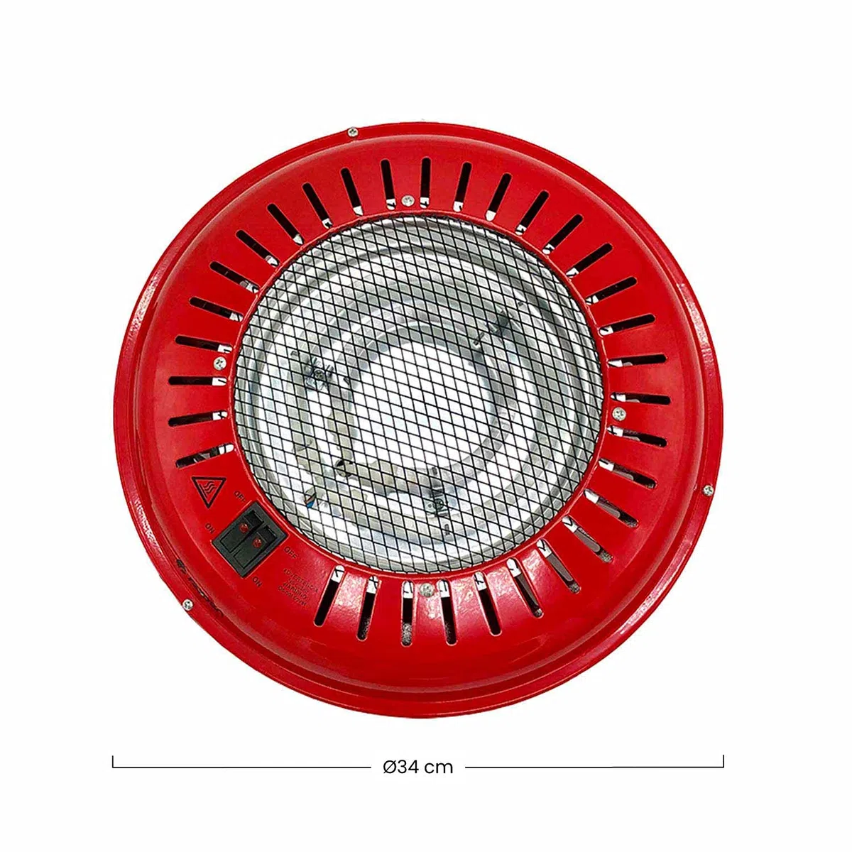 RAYDAN Home Brasero Eléctrico, Rojo, 800W, One Size