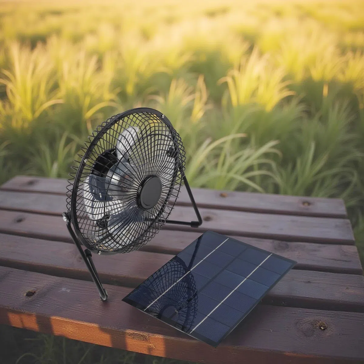 Kit de ventilador de panel solar, 5,2 W 6 V policristalino para ventilador USB de 8 pulgadas para pequeños gallineros, invernaderos, cobertizos y casas de mascotas