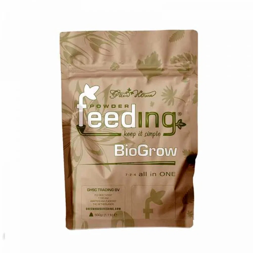Aditivo Mineral en Polvo Green House Powder Feeding BioGrow (500g)