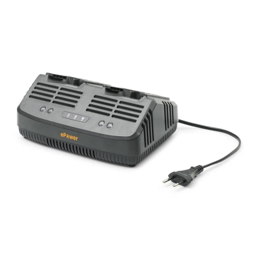 STIGA Cargador doble estándar C 215 D 20 V, corriente de carga 2 Ah, enchufe europeo