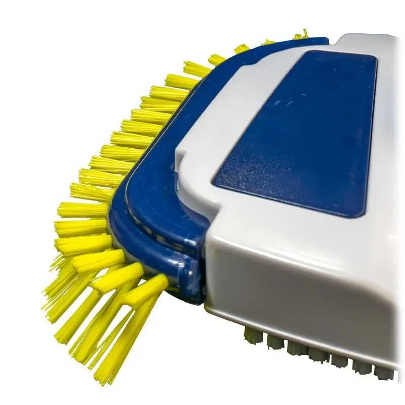 Limpiafondos Manual de aspiracion con cepillos Bicolor, conexion Clip