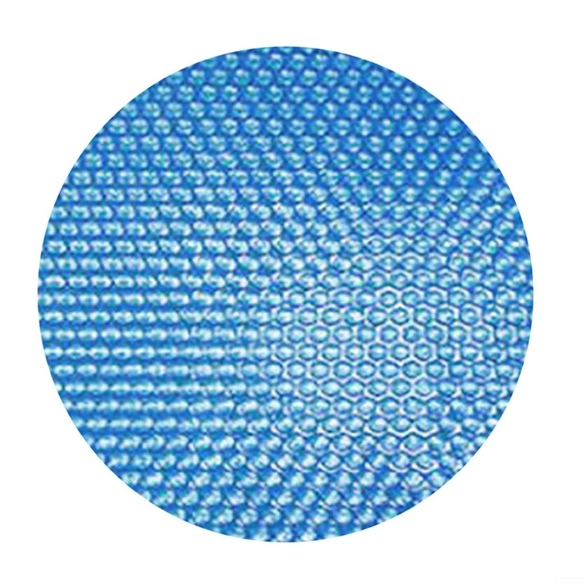 1 cubierta de manta solar redonda para piscina sobre el suelo, película de burbujas de polietileno, retención de calor y protección contra escombros, azul 300 cm, jardín al aire libre para uso de ocio