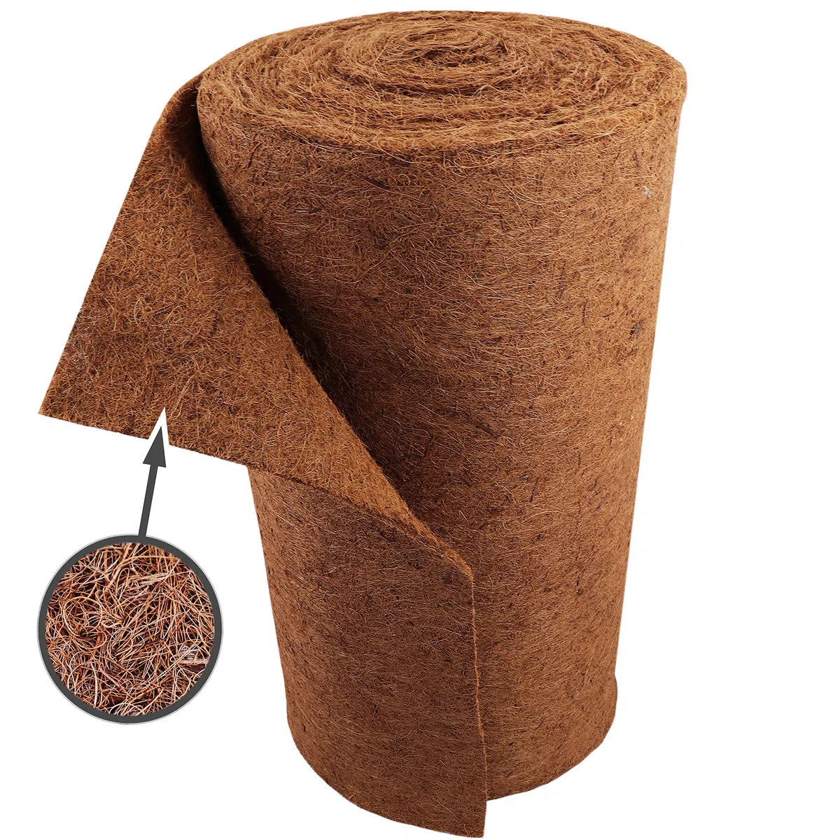 Aquagart Alfombrilla de coco, alfombrilla de fibra de coco, protección contra el invierno y protección contra el frío para plantas, 800 g/m², capa de látex natural unilateral (5 m x 75 cm)