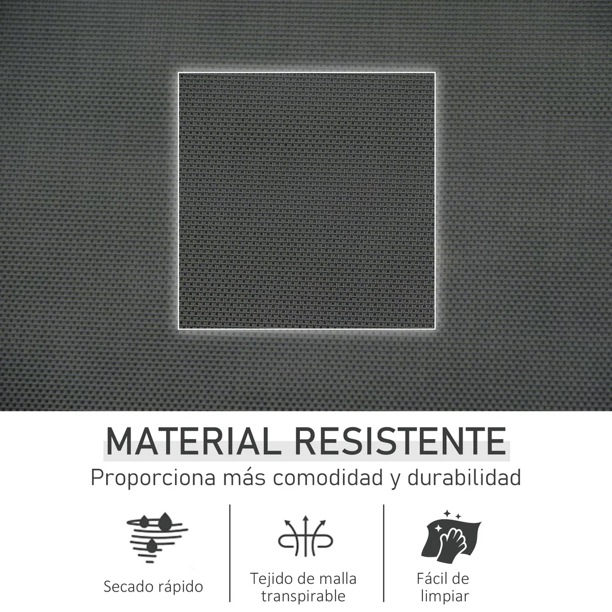 Outsunny Mecedora de Exterior Tumbona Mecedora con Reposabrazos Reposacabezas Acolchado y Bolsillo Lateral Carga 120 kg para Jardín Terraza Patio 150x62x88 cm Negro