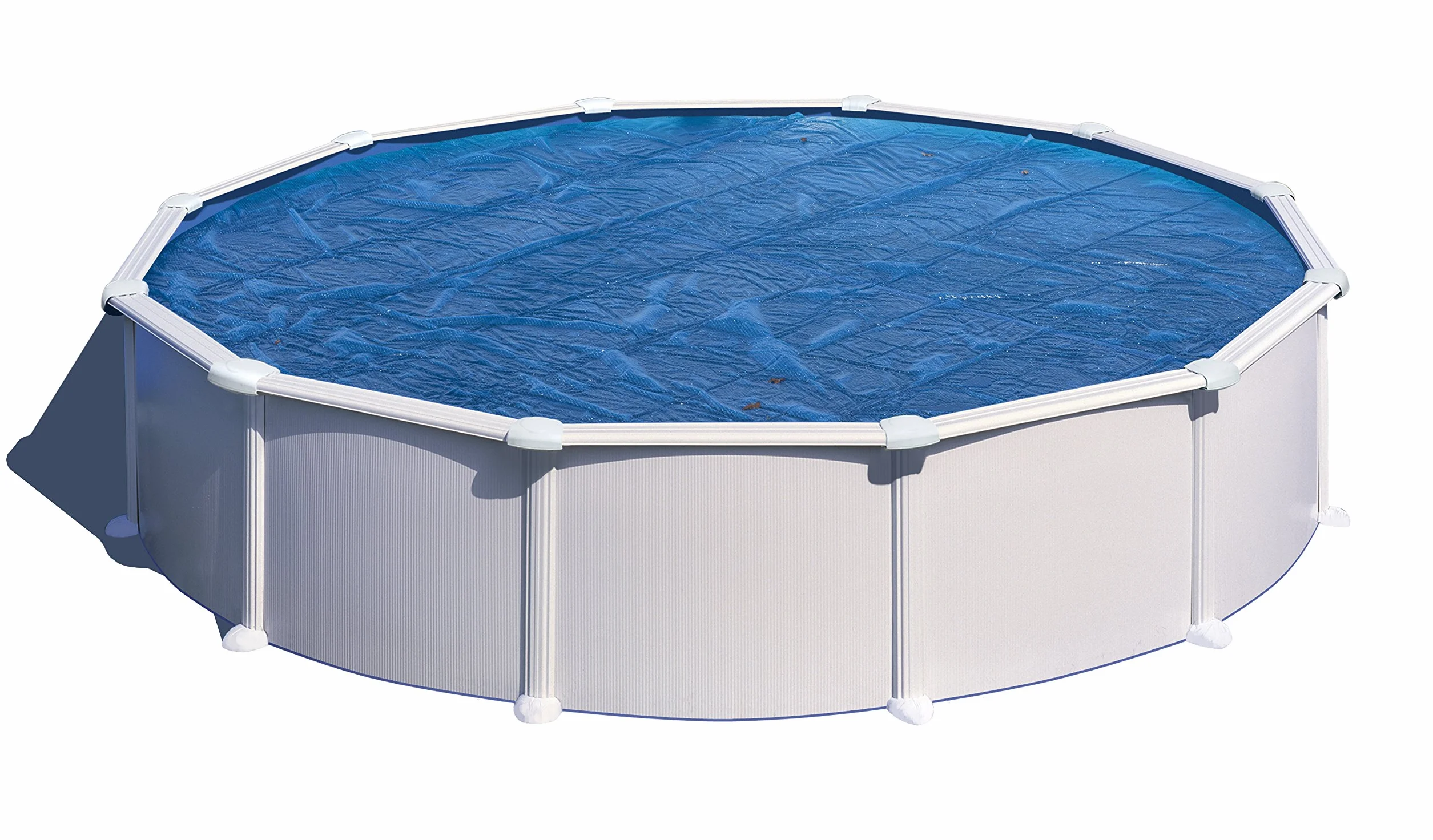 Gre CIPR241 - Cubierta de Invierno para Piscinas Redondas de 240 cm de diámetro, 120 g/m2, Cobertor de Piscina para Proteger el Agua de la Piscina
