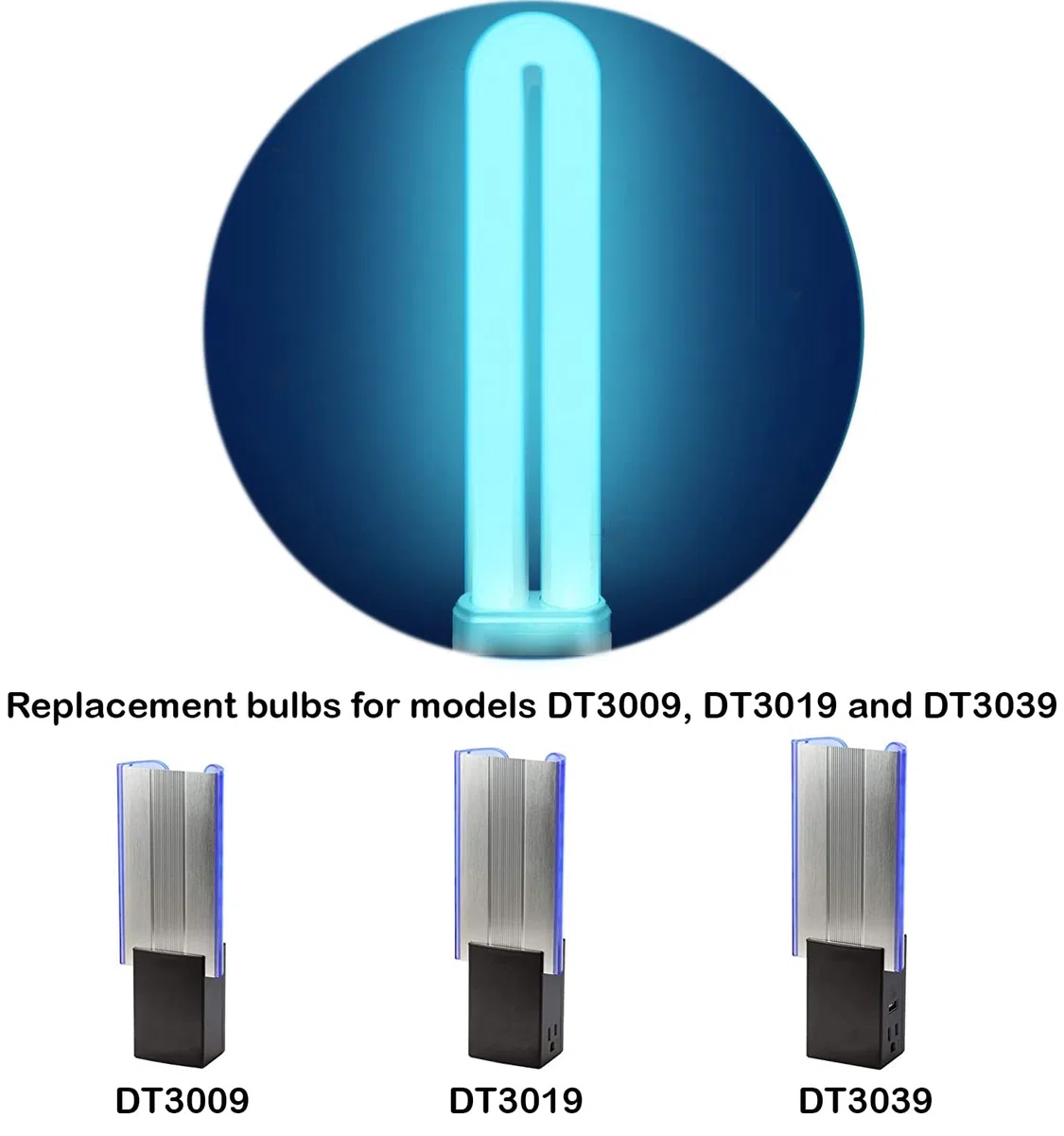 Repuesto para DynaTrap 21050 | Bombillas de 9 W para modelos DT3009, DT3019 y DT3039, paquete de 4