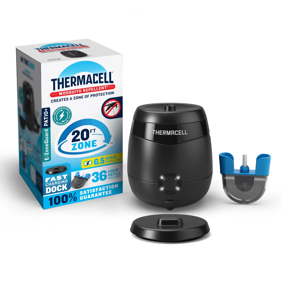 Thermacell E65XA - Repelente de Mosquitos Recargable con estación de Acoplamiento