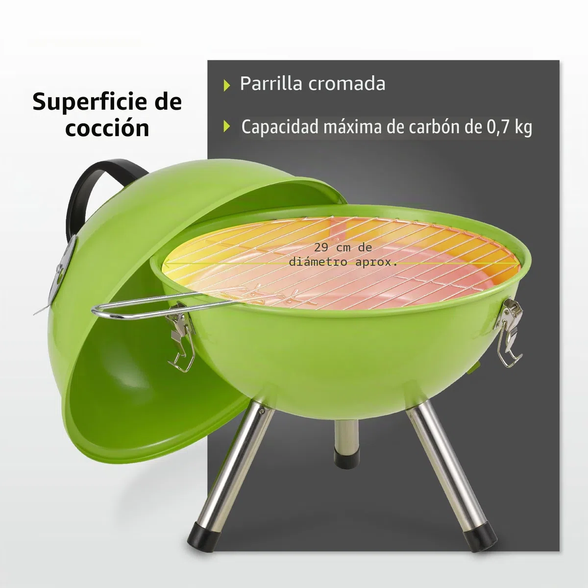 Tepro - Mini Barbacoa, Colores Variados