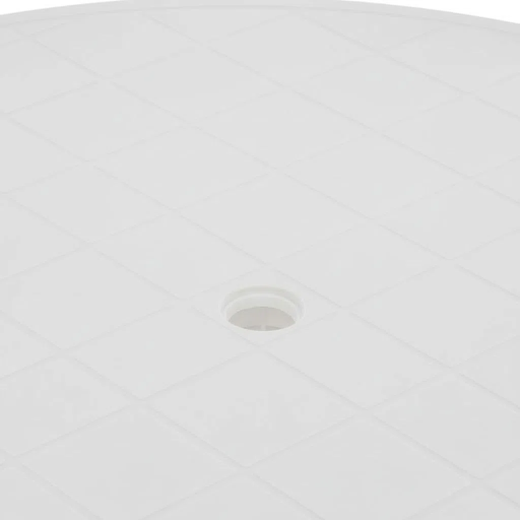 Mesa de Jardín Oval Resol, Blanco | 130x90cm