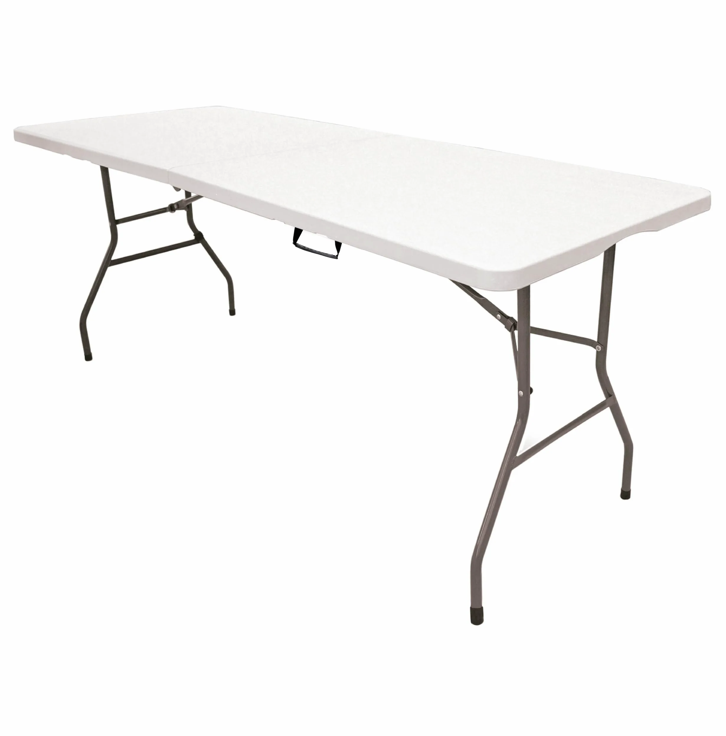 The Homeweeks Mesa Plegable Solid 180cm | portátil | Normativa Uso público Interior/Exterior EN 581-1/3 | Tablero Resina HDPE 3,5cm | Capacidad 6/8 Personas y Carga 150 kg | Multiuso