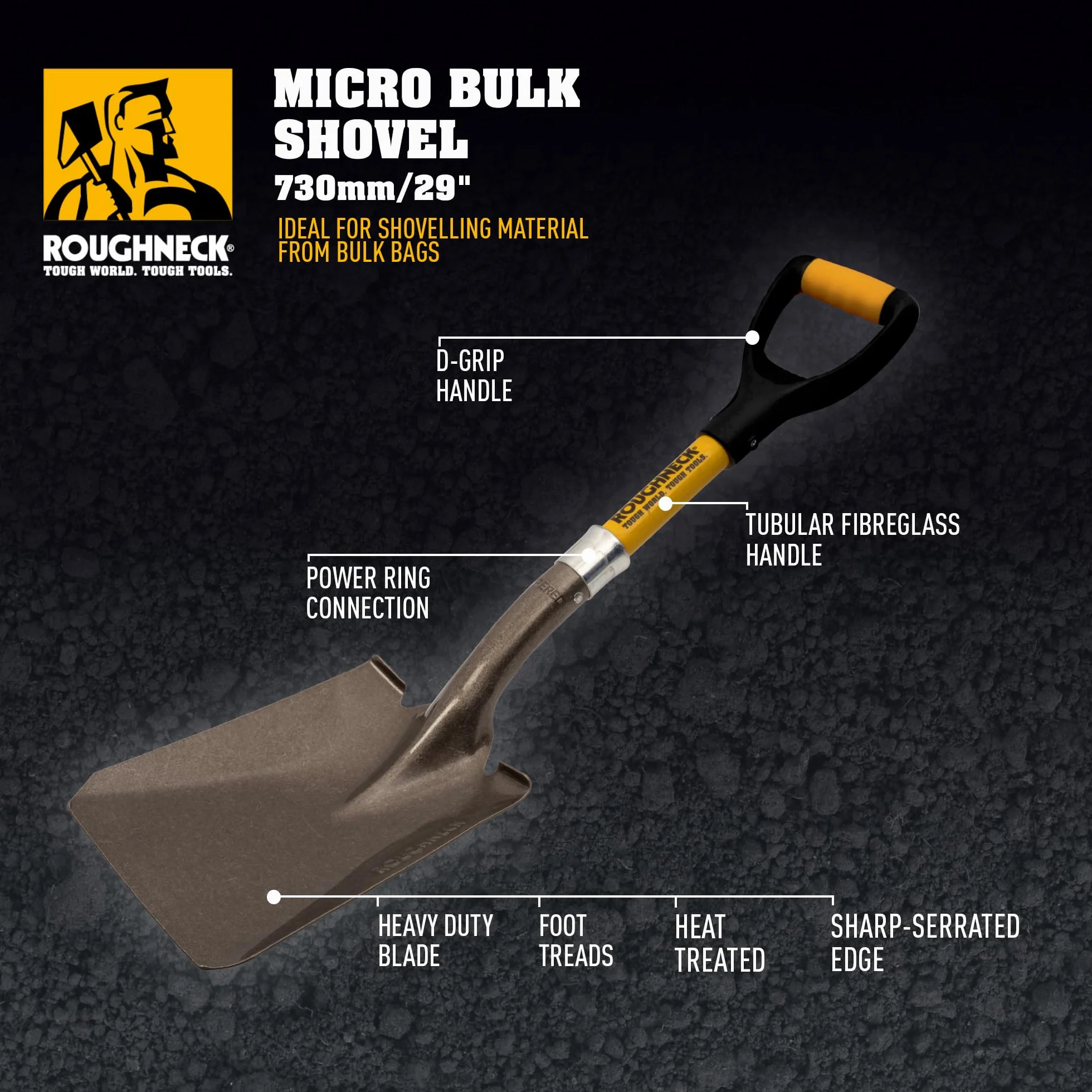 Roughneck Micro pelle en vrac, 710 mm