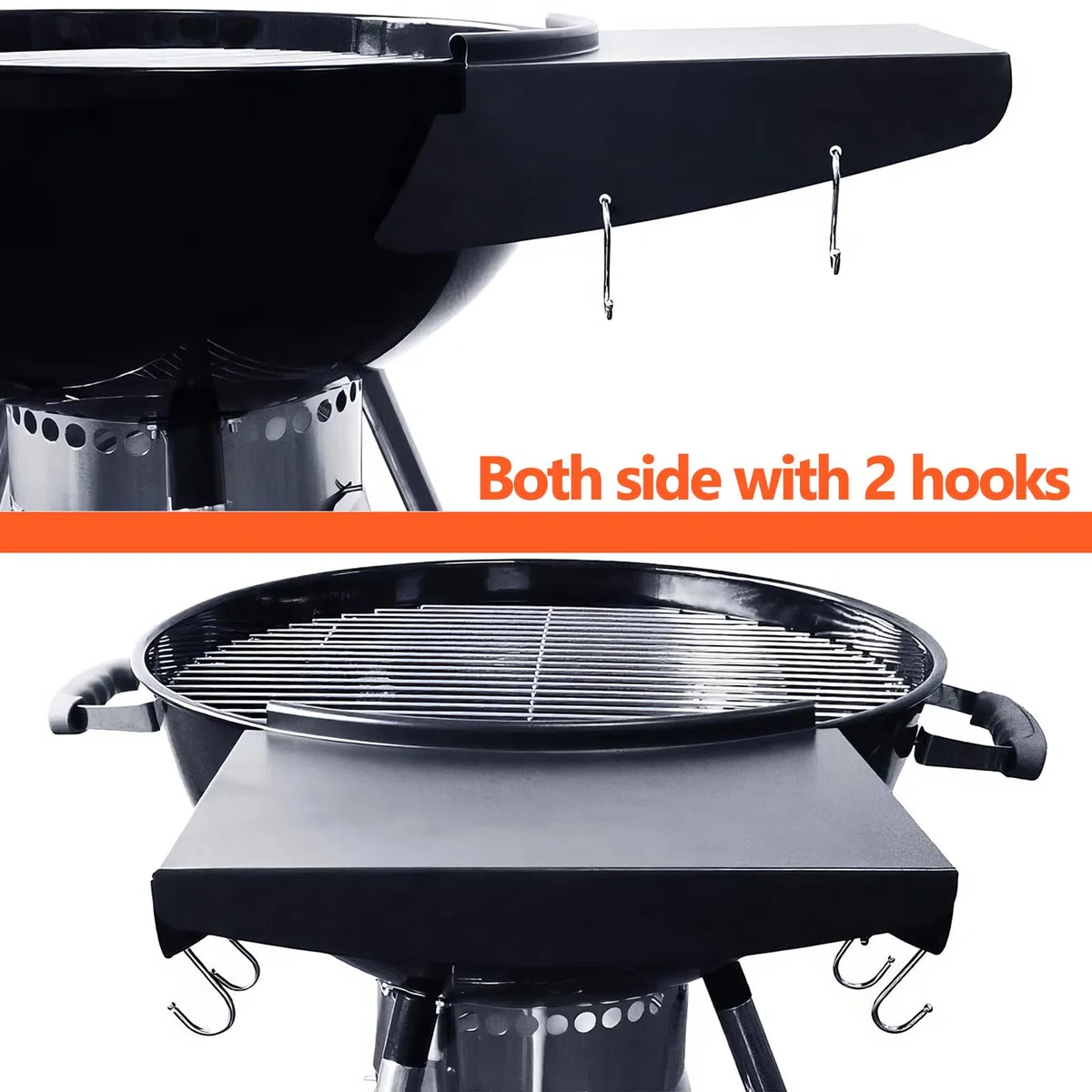 GFTIME 57cm Placa caliente para Parrilla Weber Master Touch de y Parrillas de Carbón Hervidor Originales, Parrilla de Carbón Napoleón de 57 cm, Pliegues de Mesa para Barbacoa al Aire Libre