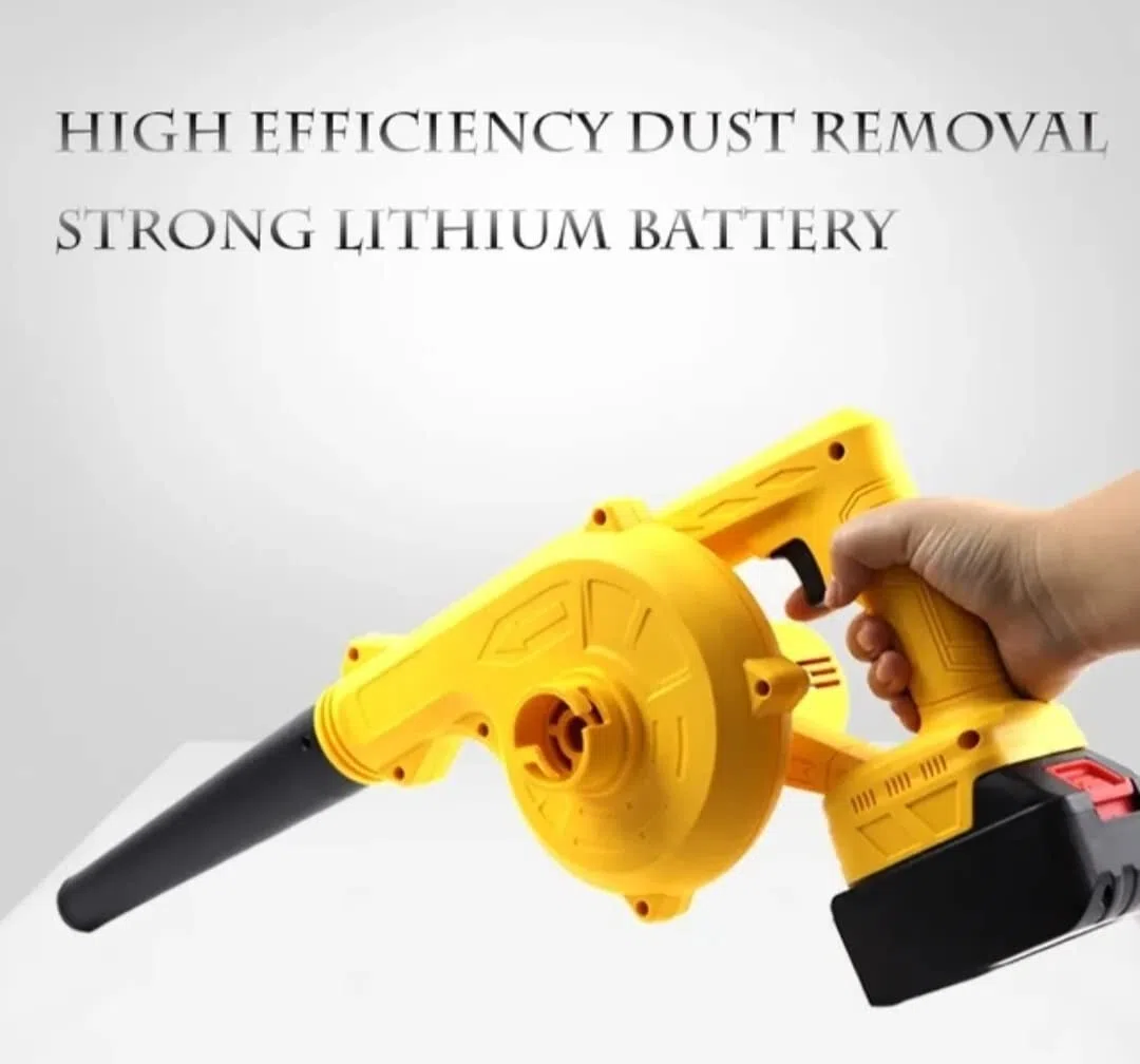 Soplador de aire para hojas, potente con 2 baterías de 3 amperios potencia 1500 w