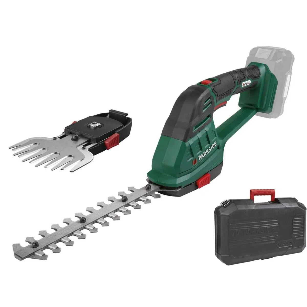 PARKSIDE PAGS 20-Li - Tijeras para césped y arbustos a batería de 20 V, sin batería y cargador X20 V Team