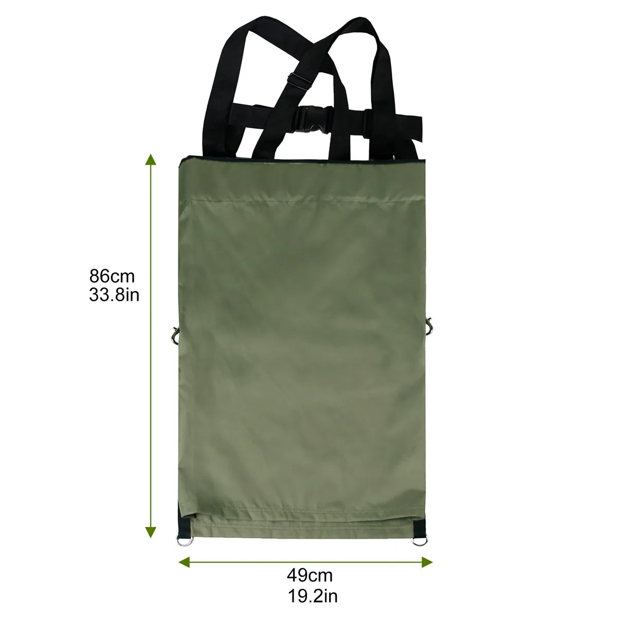 Harvest - Bolsa para recoger frutas, delantal de jardinería, bolsa de almacenamiento de manzana, resistente y ajustable, para cosecha al aire libre, huerto, granja, jardín, Ejercito Verde, Talla única