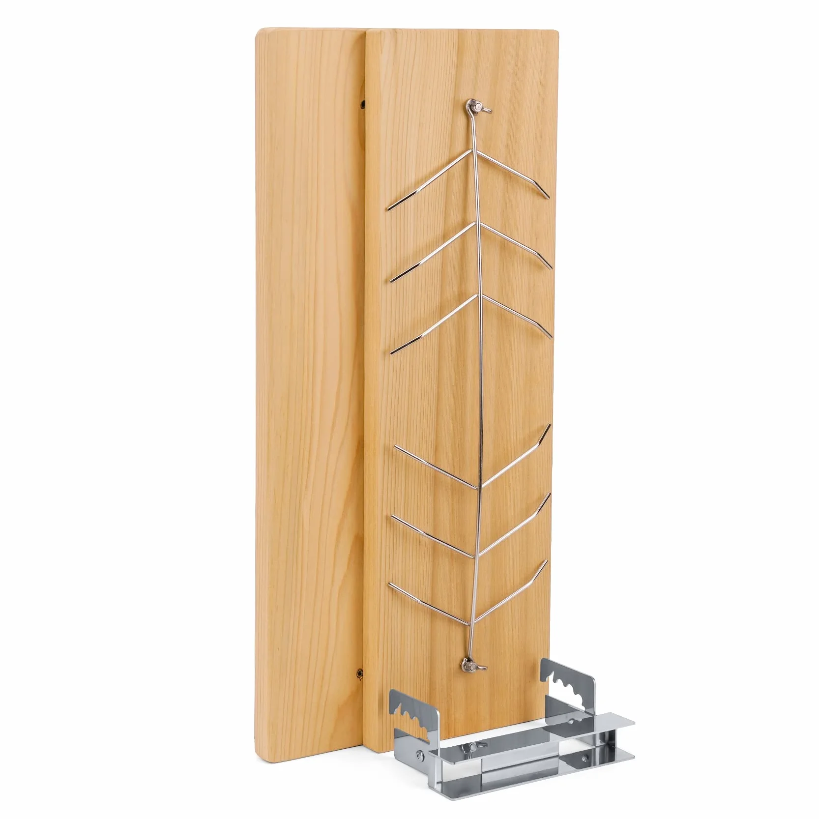 onlyfire Tablas de Salmón Flameado 2 Piezas, con 2 Juego de Fuerte Soporte de Acero Inoxidable Ajustable,Tablero de Incienso de Cedro Rojo Natural para Filetes de Salmón, Brasero y Barbacoa
