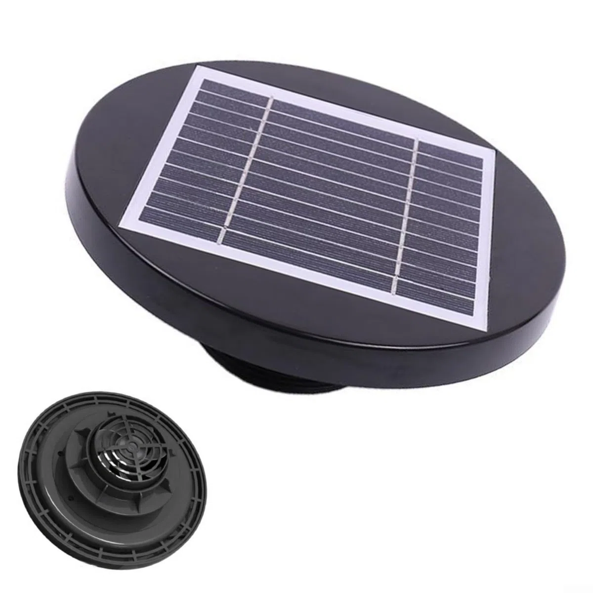 HpLive Ventilador solar para techo, para barco, RV, invernadero, cobertizo, caravana