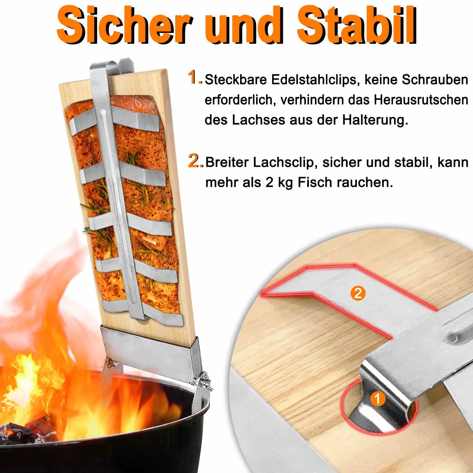 Tabla de salmón de llama con soporte de acero inoxidable, 4 piezas, tabla de madera de cedro para barbacoa, 5 niveles, tablas de barbacoa ajustables, para brasero