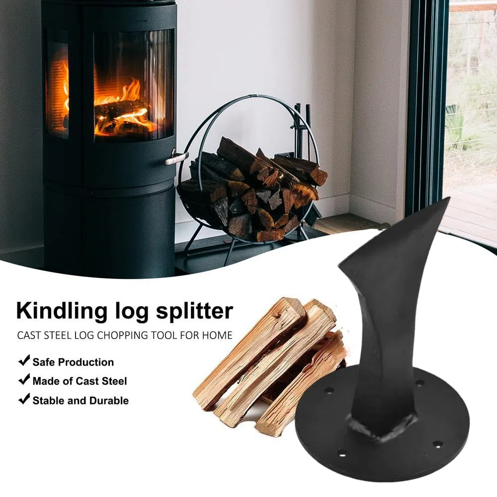 Divisor de Leña, Firewood Splitter,Divisor de Cuña de Madera Rápida, Herramienta de División Resistente,Divisor de Leña Pequeño,Divisor de Troncos Manual para Estufa de Leña Pequeña para Chimenea