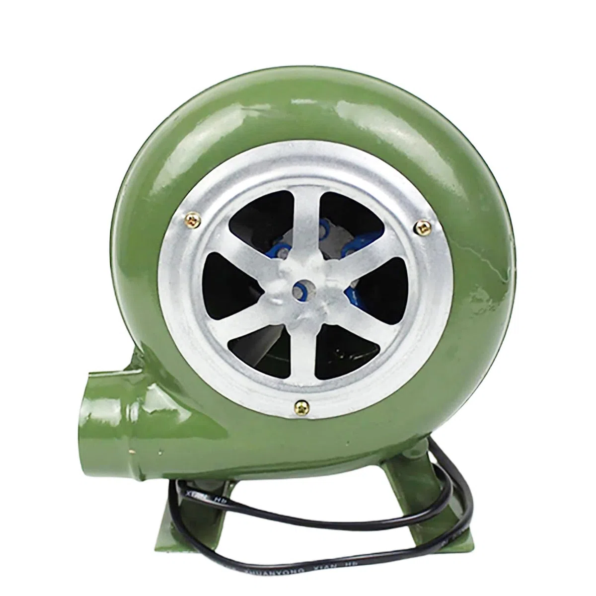 Soplador Chimenea Barbacoa, Ventilador Eléctrico Ajustable 12 V, Dispositivo Doble Alimentación AC DC, Mini Soplador Forja Artesanal, Herramienta Encendido Carbono, Motor Silencioso Compacto