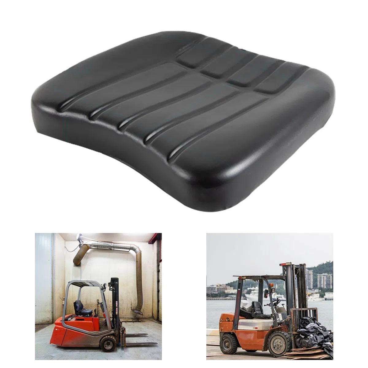 Fenteer Cojín Universal para Asiento de Elevadora Asiento para Vehículo de Ingeniería Asiento de Alta Resiliencia para Tractores Cortacésped Equipo, 40cmx35cm
