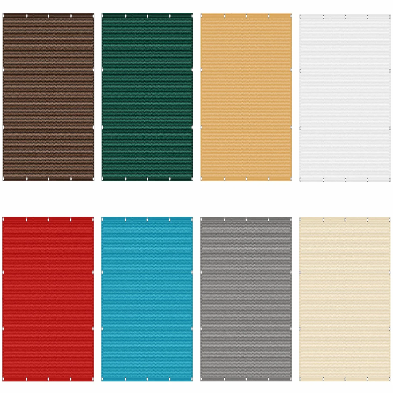 Privacidad de Balcón 50 x 200 cm HDPE Protección Solar, Protección UV, Resistiente Al Viento, Transpirabilidad, HDPE Ocultacion Balcon con Ataduras para Exterior Terraza, Marrón