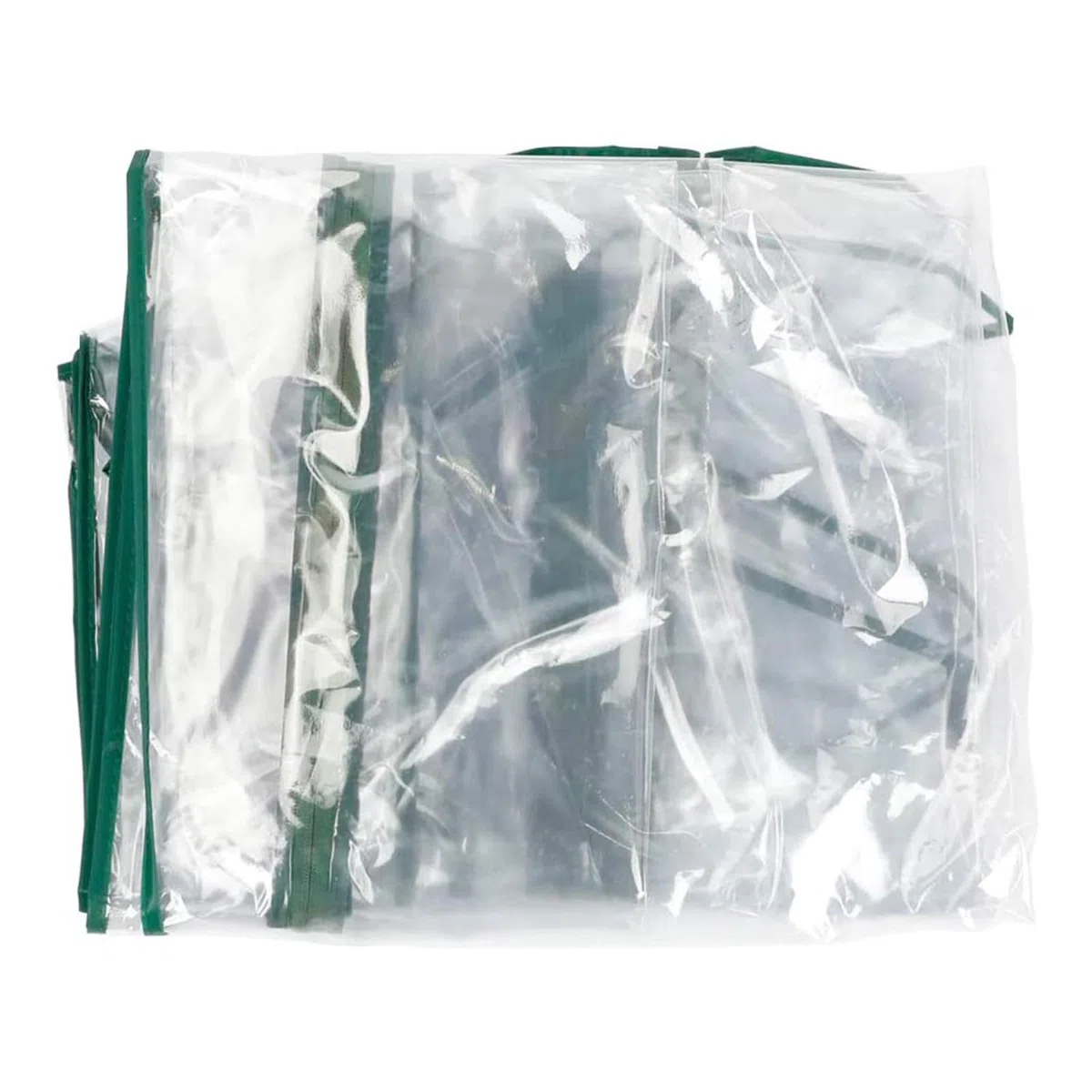 Lona para invernadero inodora, 143 x 143 x 195 cm, de PE impermeable de repuesto con puerta, aislamiento térmico, invernaderos transparentes verdes y claros resistentes a la lluvia