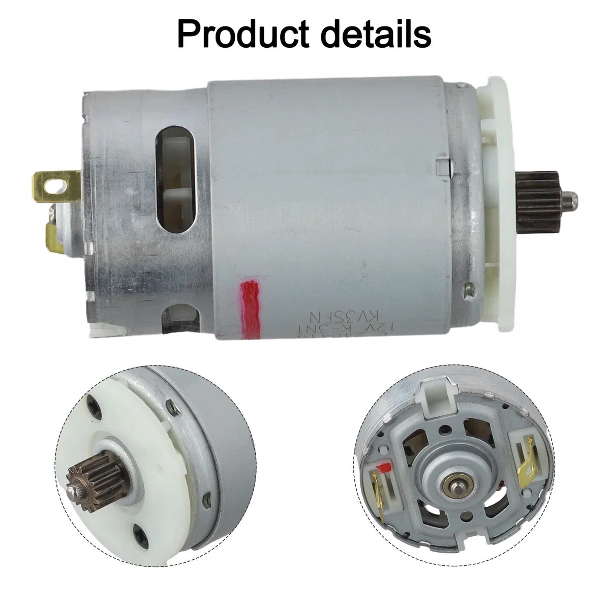 Motor CC de 14 dientes de repuesto para DeWalt DCD700, DCD710, DCD710S2, DCD701 (modelos N075847, N446251, N432948, N038034) - 10,8 V/12 V