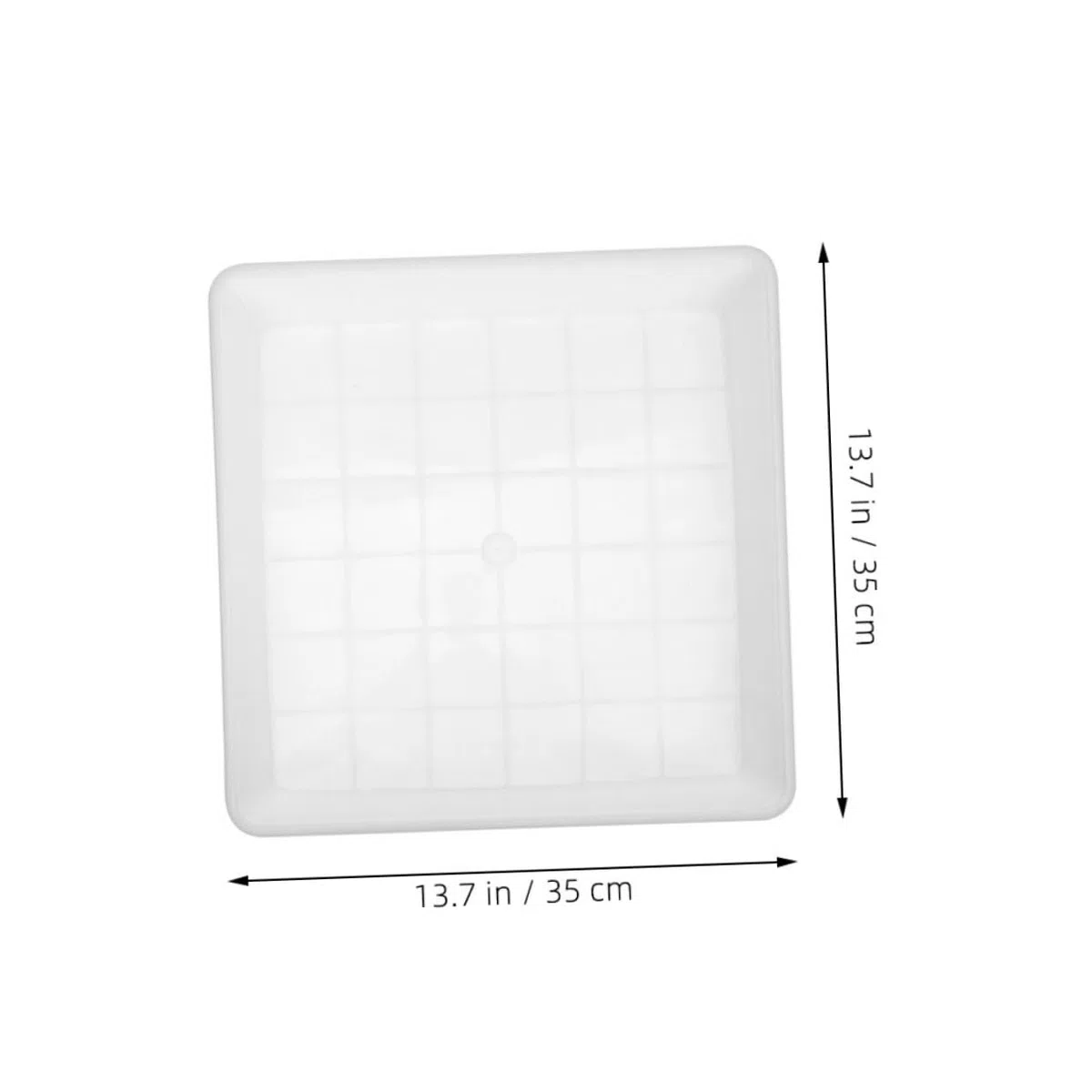 UPKOCH 2 Platillos para Macetas Cuadrados De Plástico Grueso 13.77 Pulgadas Bandeja De Goteo para Plantas Suculentas Jardín Interior Y Exterior Recolección De Agua
