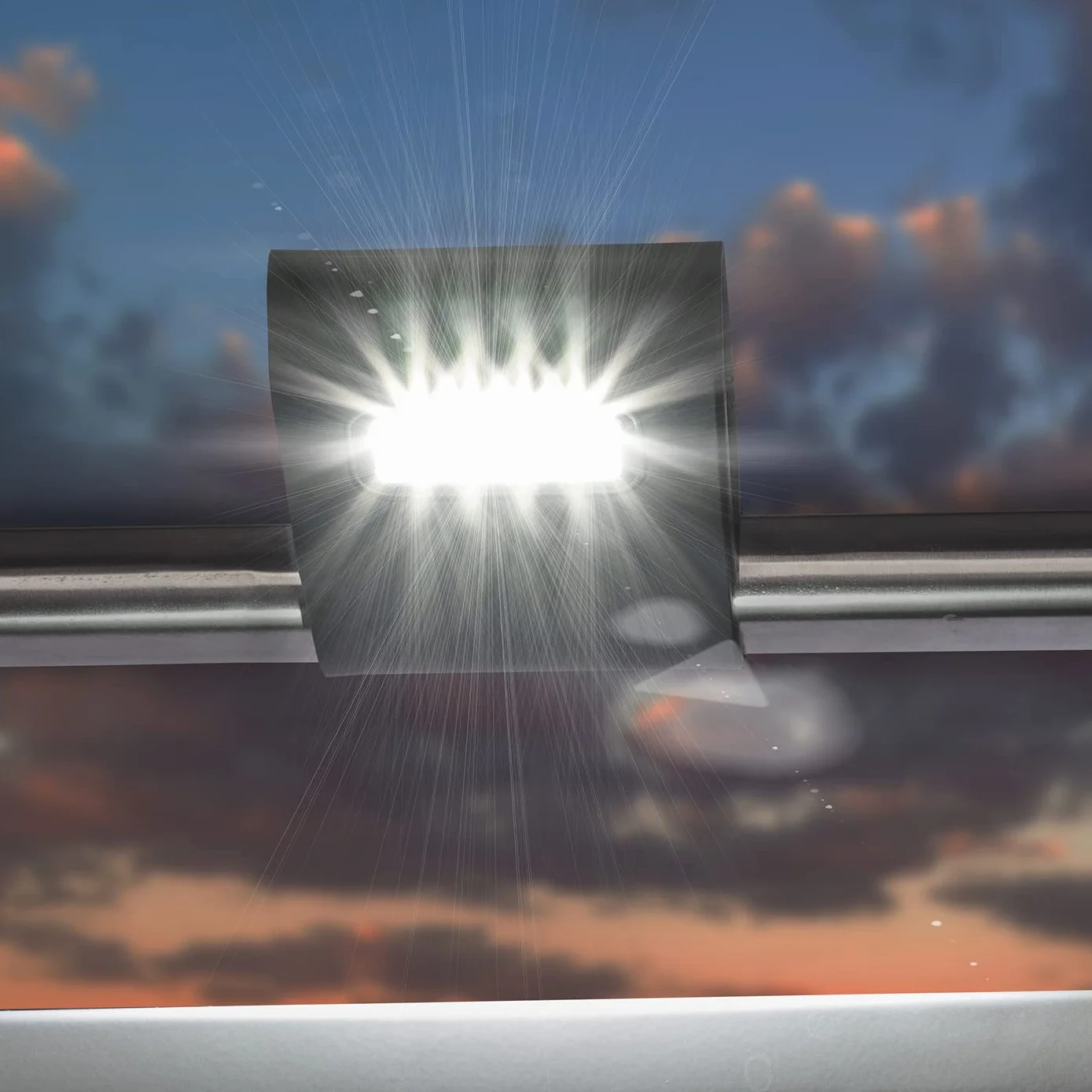 LANDMANN | Lámpara magnética para barbacoa | Tecnología LED de ahorro de energía | recargable | batería de iones de litio | Función de temporizador | Hasta 5 horas de duración de la luz