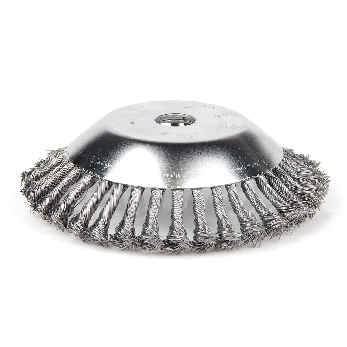 SWAWIS 2 Piezas Cepillo para Desbrozadora Profesional 200 x 25,4mm, de Malezas Redondo 8 Pulgadas de Alambre de Acero Trenzado (30 Cables de Acero)