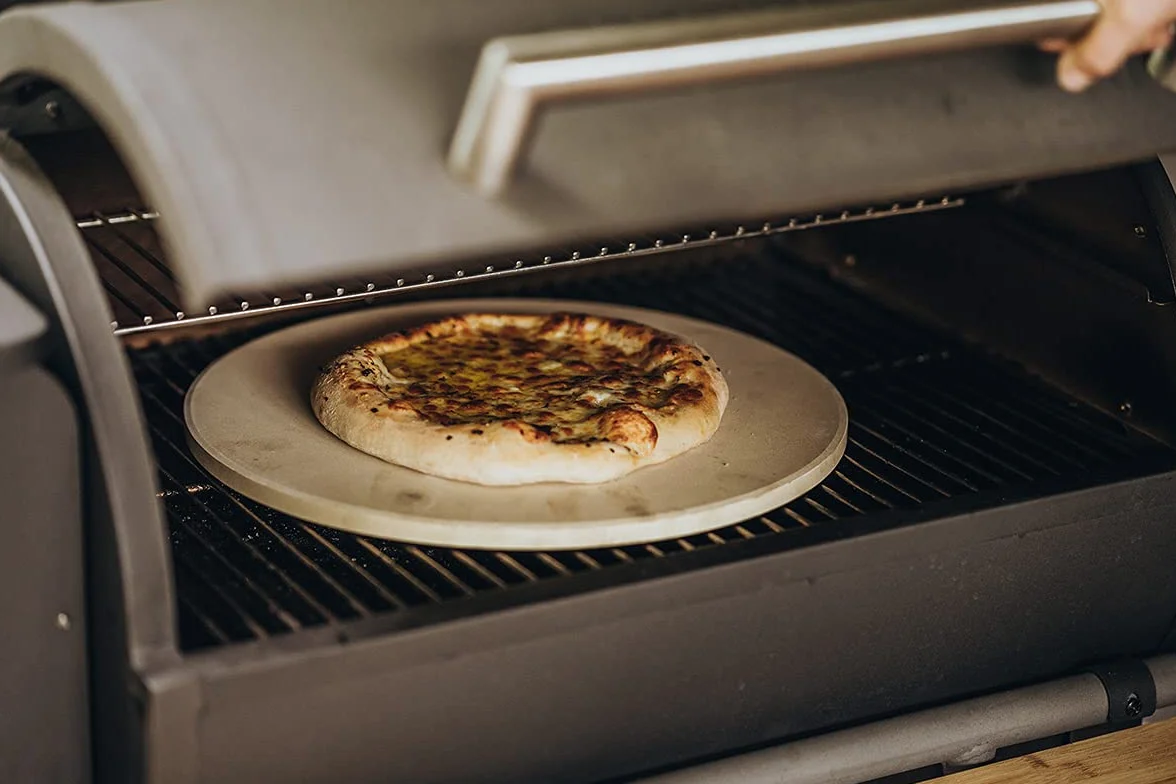 Moesta-BBQ Piedra para hornear pizzas, no. 1, redonda, 36,5 o 41 cm de diámetro -, 36,5 cm