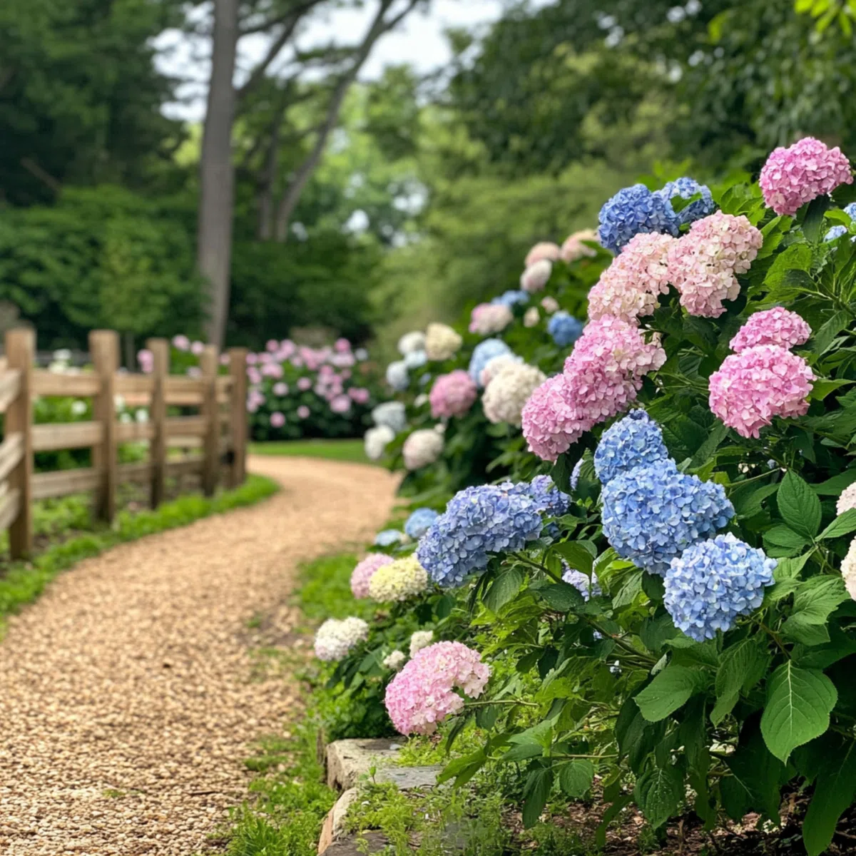 Plant in a Box - Hydrangea macrophylla 'Early Blue', 'Early Pink', 'Wudu' - Hortensia - Mezcla de 6 - Maceta 10,5cm - Altura 25-40cm