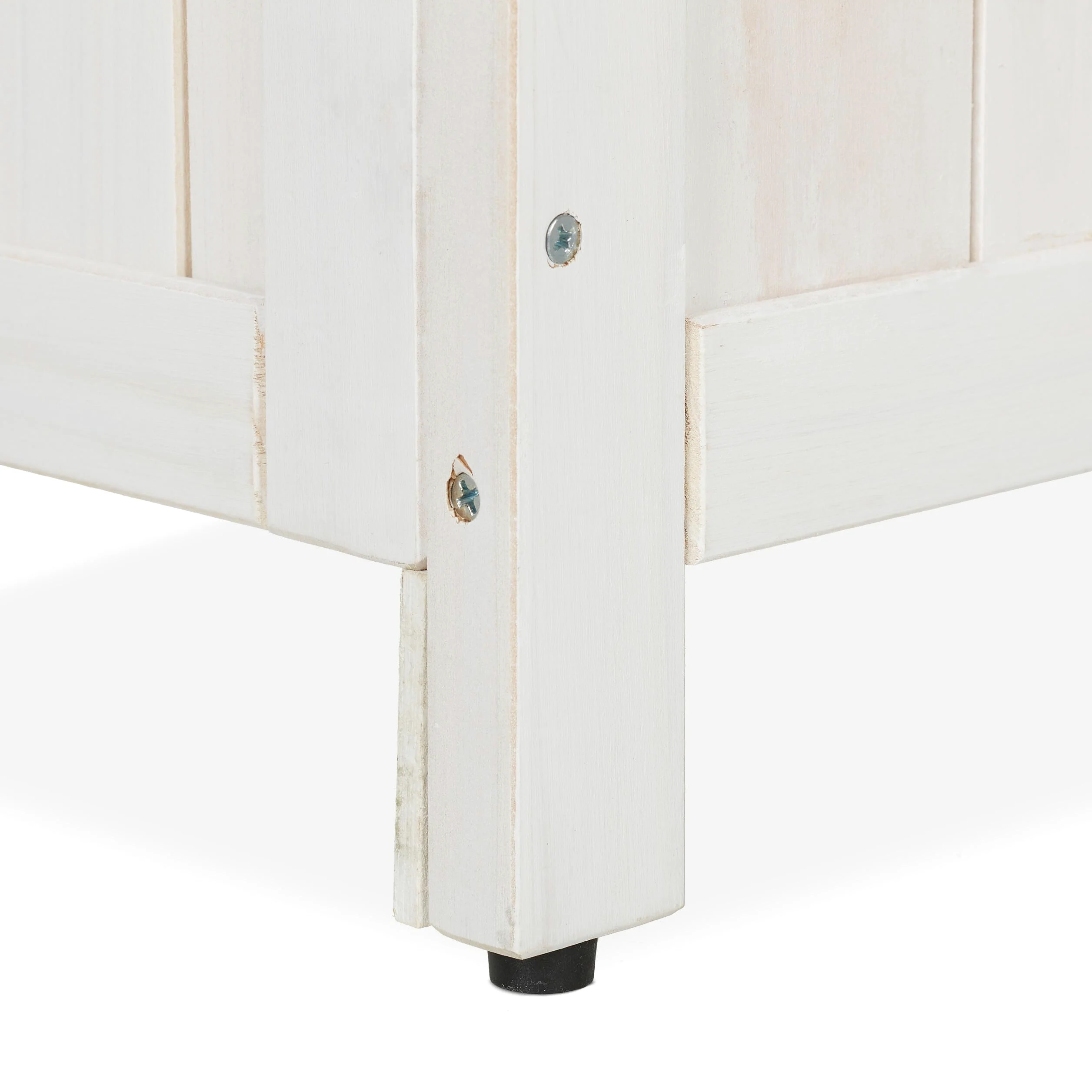 Relaxdays Jardinera con Enrejado, 171 x 71,5 x 32 cm, Macetero con Panel Enredaderas, Balcón y Jardín, Madera, Blanco