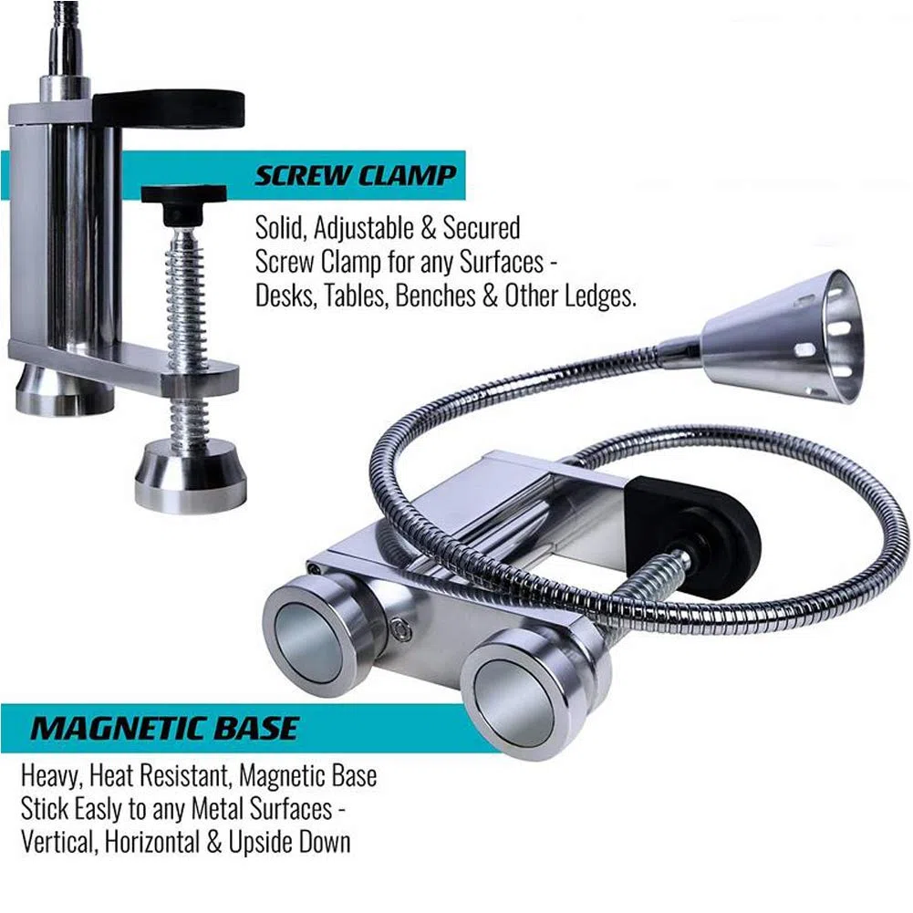 Luz para barbacoa, lámpara magnética para barbacoa, para exteriores, flexible, 360 grados, funciona con pilas, para barbacoa, picnic, al aire libre