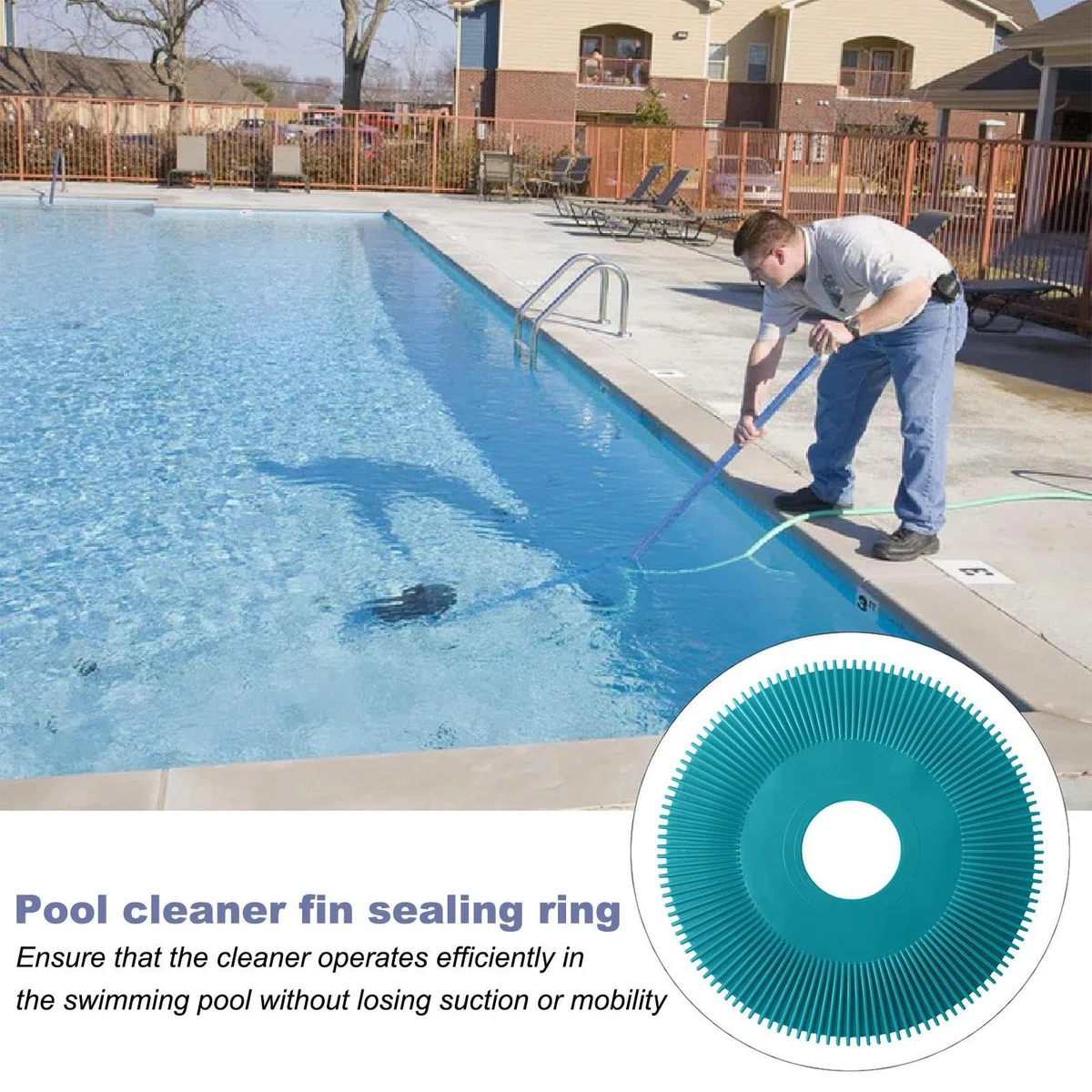 Sello de vacío Plisado para Limpiador de Piscinas, reemplazo de Sello Plisado, Anillo Plisado con Sello de Goma Plegable Estable, Sello de vacío de Repuesto para Limpiador de Piscinas,