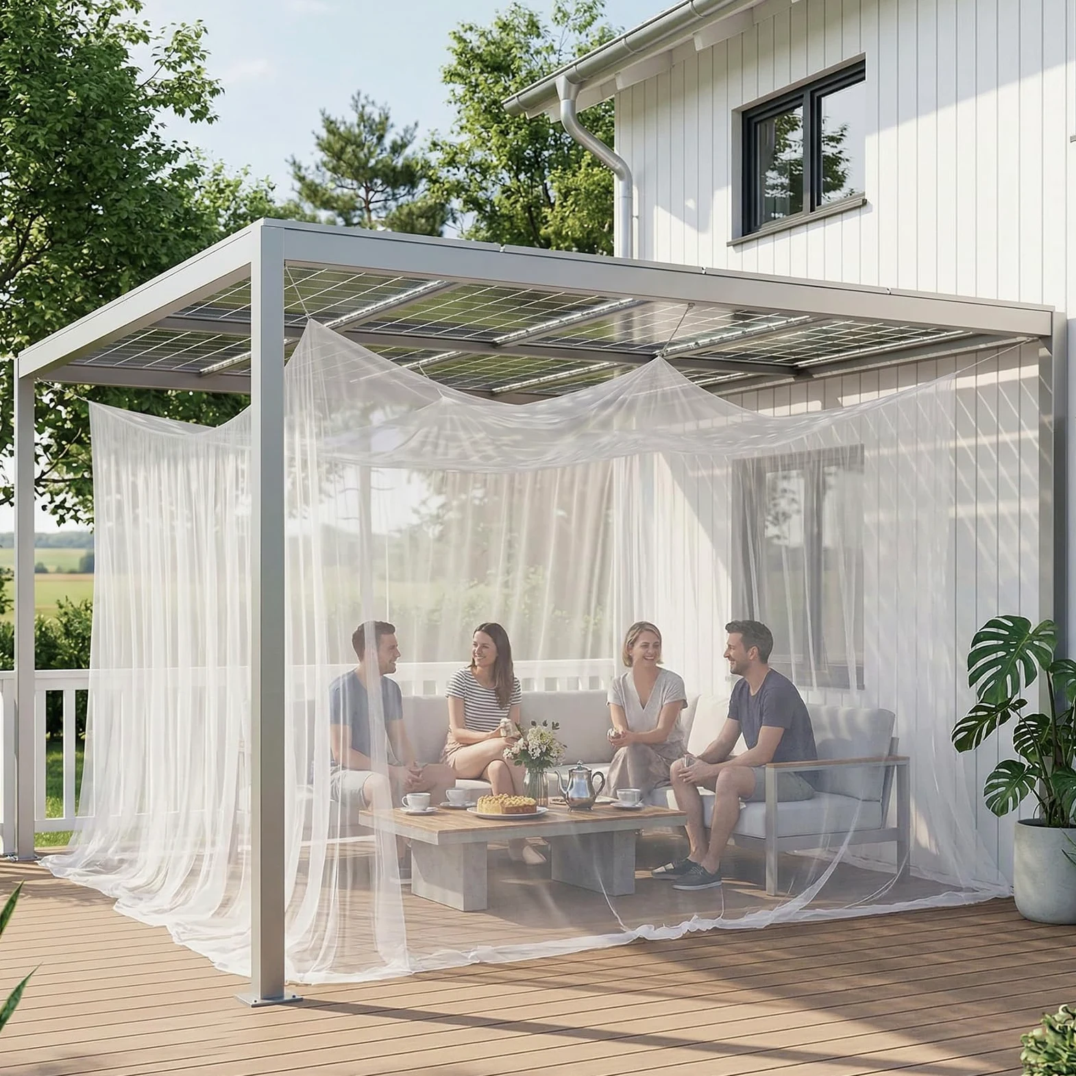 Sekey Mosquitera de 500 x 300 x 250 cm, Malla Fina de 0,07 mm, Doble mosquitera de Viaje, portátil Cerrada, Tienda de campaña Cerrada, protección contra Insectos para Exteriores, jardín, balcón