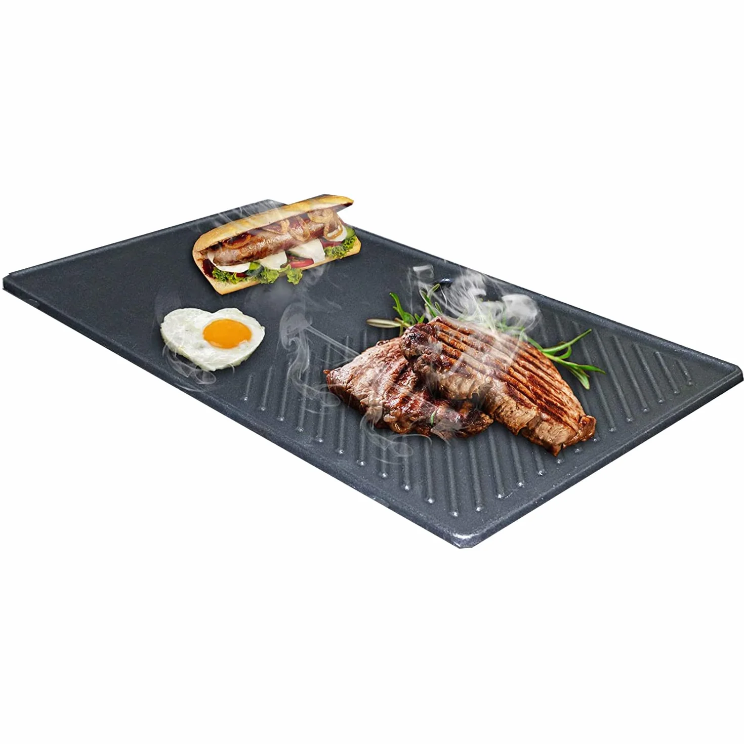 Plancha de parrilla GFTIME 13191 para Landmann EMAILLEE Triton 2 Bruleurs, parrilla de gas para barbacoa, plancha de hierro fundido, plancha de calor, placa de cocina, huevo, pollo