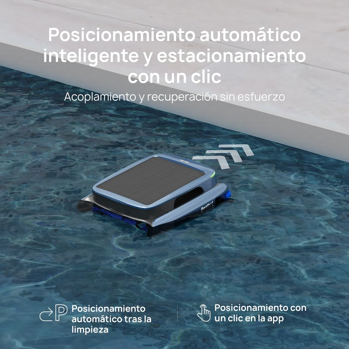 Beatbot iSkim Ultra Robot limpiafondos con energía Solar, Opciones de Doble Carga, depuración del Agua, Limpieza de Bordes y Esquinas, optimización de la trayectoria en S, Control Mediante aplicación