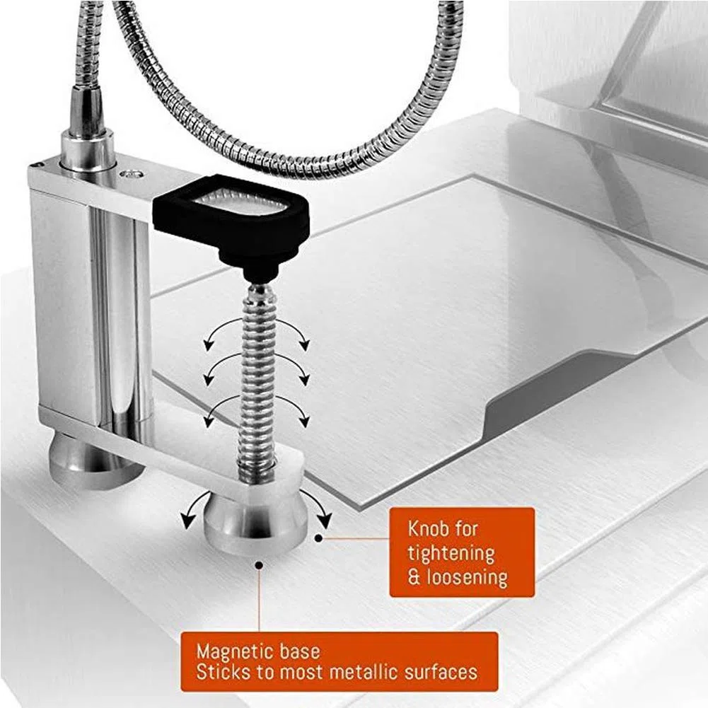Luz para barbacoa, lámpara magnética para barbacoa, para exteriores, flexible, 360 grados, funciona con pilas, para barbacoa, picnic, al aire libre