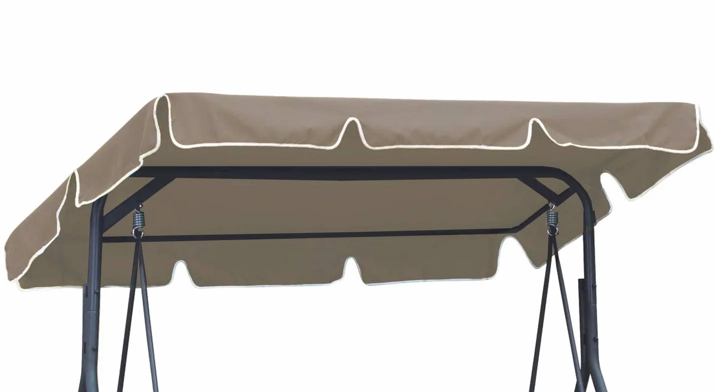 Ferocity Funda universal de techo para columpio de jardín de 3 plazas, XL, aprox. 230 x 120 cm, para columpio de jardín, toldo de repuesto, color beige [101]