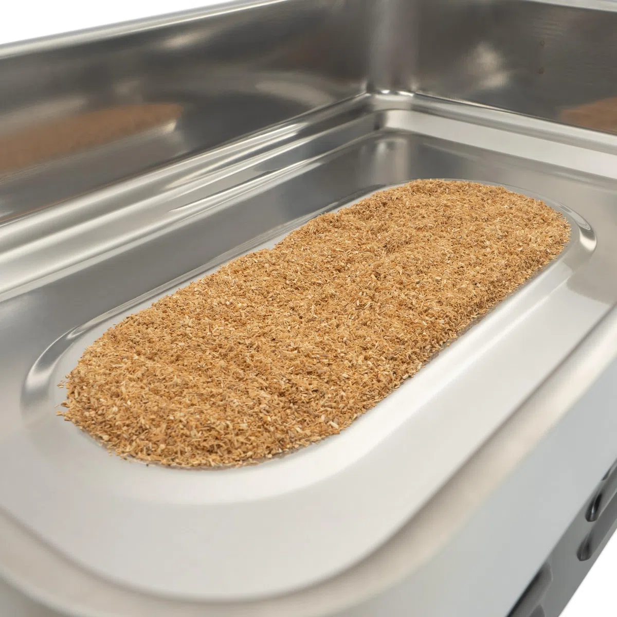 Mahlzeit Horno de Mesa para Ahumar con 2 Niveles de Acero Inoxidable | 47 x 27,5 x 20 cm | Ahumador de Acero Inoxidable | Caja para Ahumar, Horno de Pescado | Ahumador con 2 Quemadores